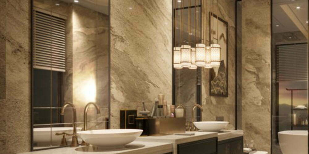 Marble Backsplash Design 1