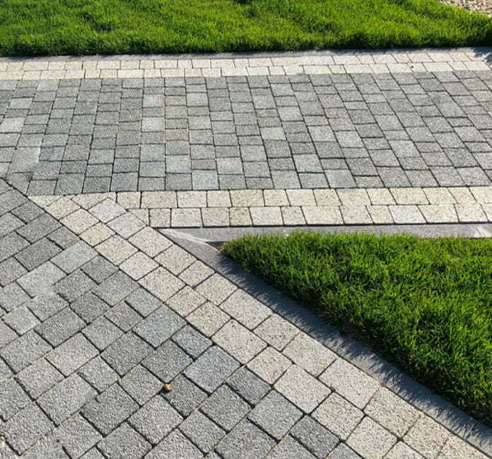 Egyptian granite paving